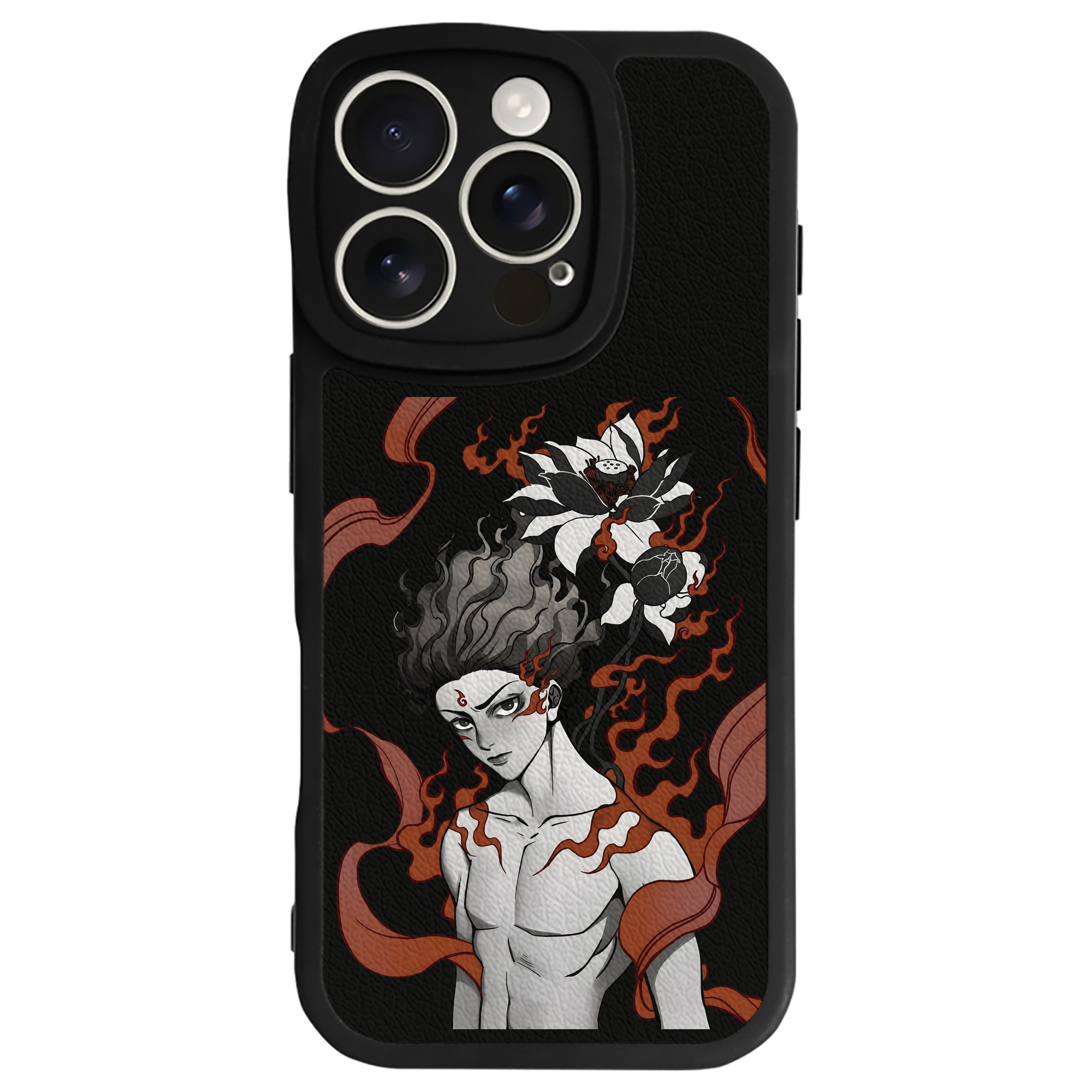 （画像用） Ne Zha 2 ナタ 魔童の大暴れ 【iPhone 16シリーズ対応】シリコンスマホケース（レザー調） 材質：シリコン